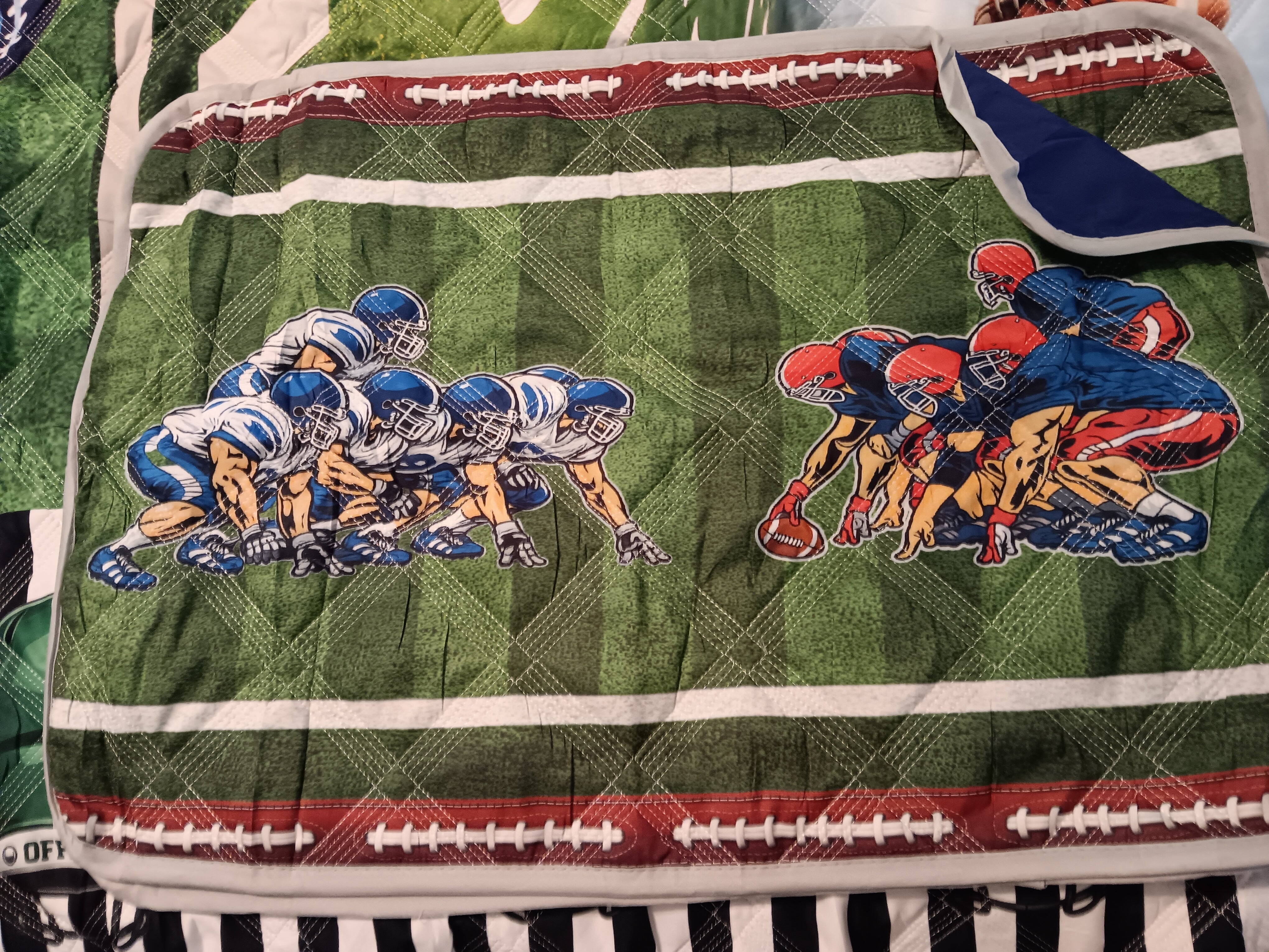 American Football Quilt-Full Size 3 piece Set