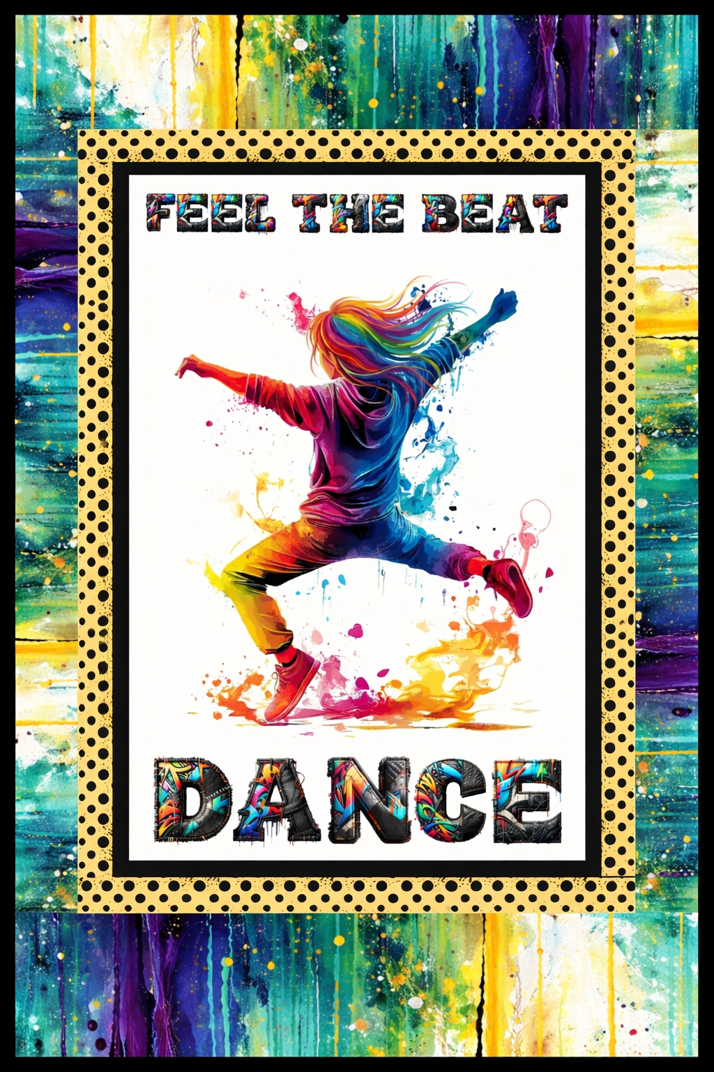 Hip Hop Dance Blanket- Minky Flannel Fleece 78 x 90 inches