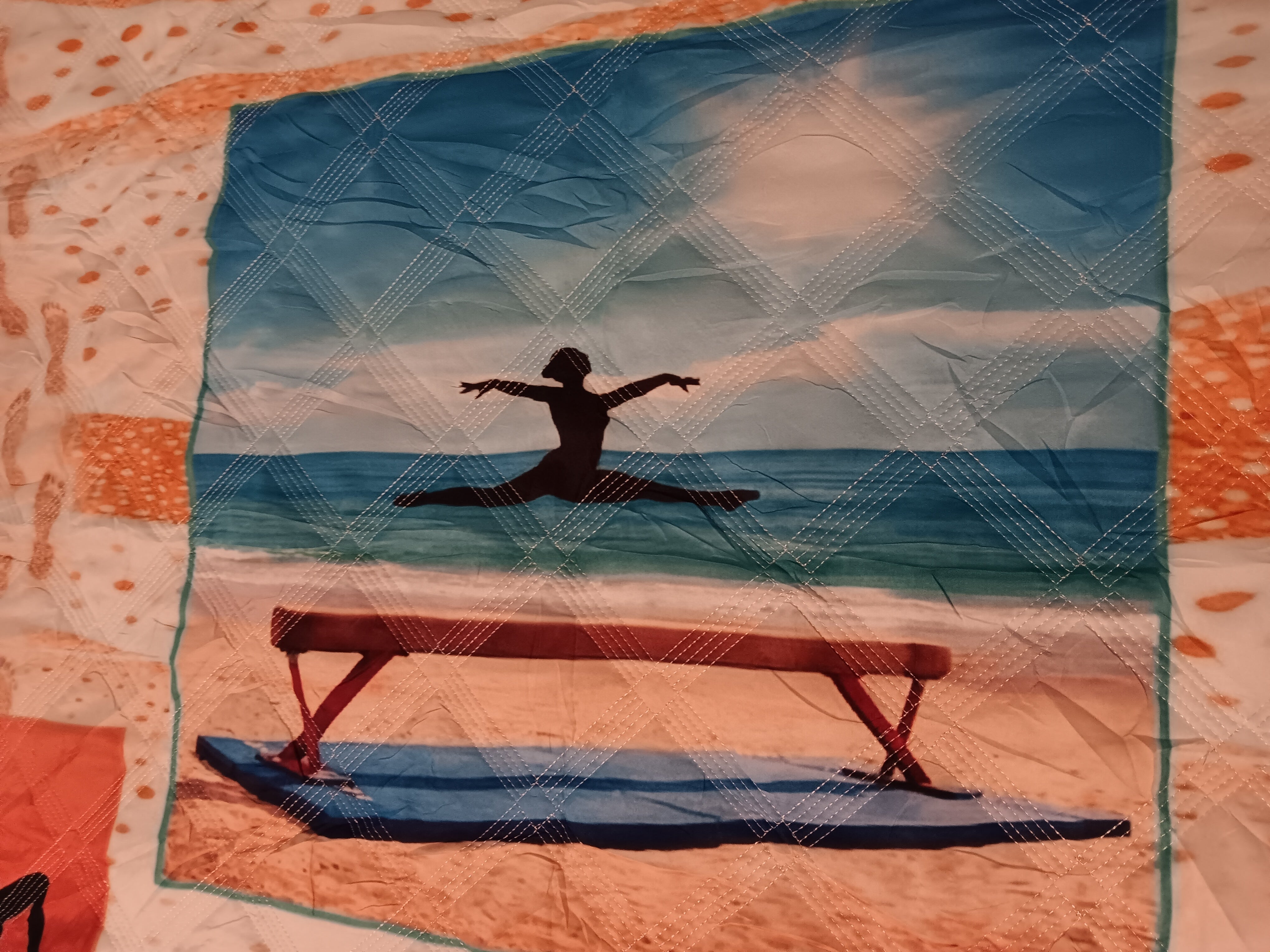 Gymnastics Life Quilt-Full Size 3 Piece Set