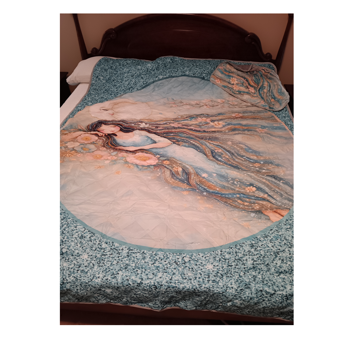 Sleeping Beauty - Twin Size 2 Piece Quilt Set