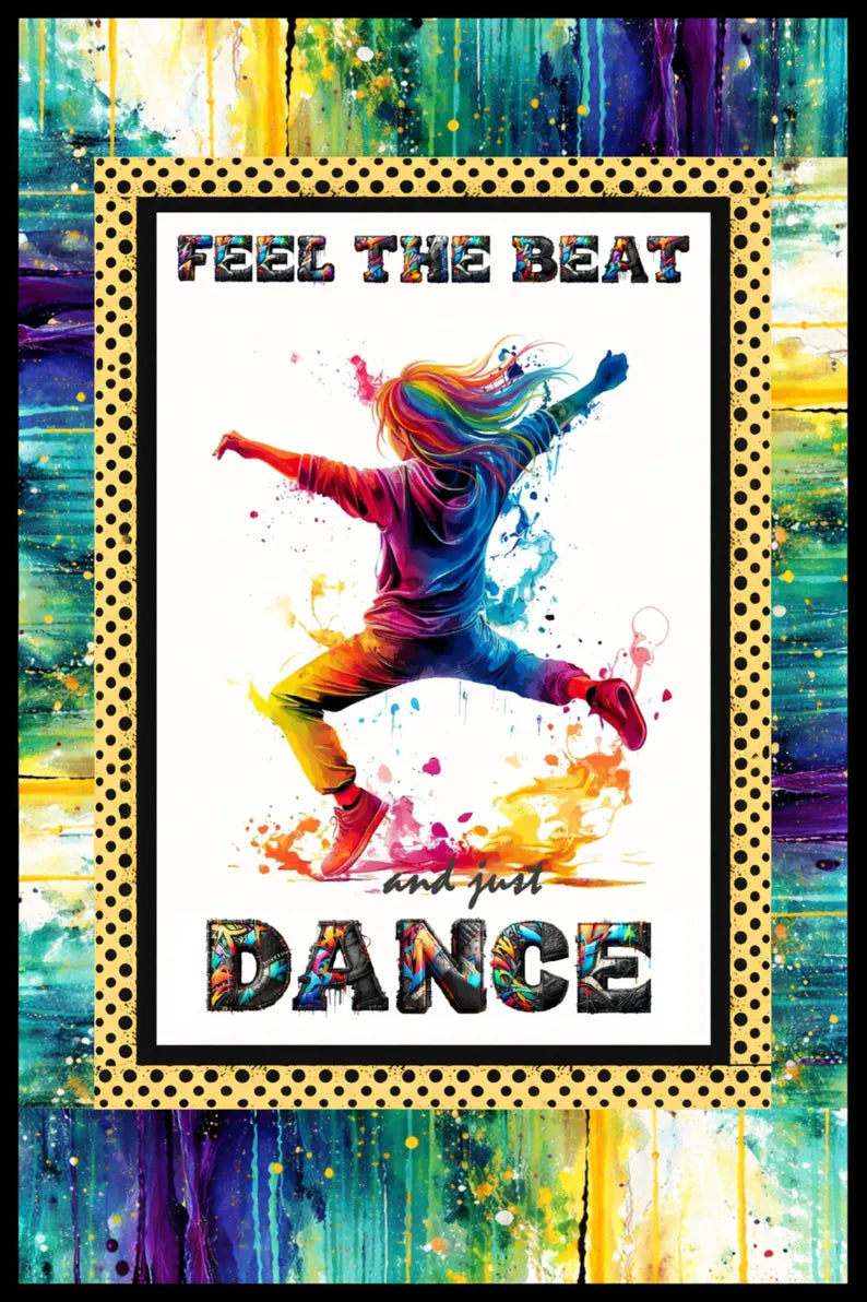 Dance Party Quilt-Full Size 3 Piece Set