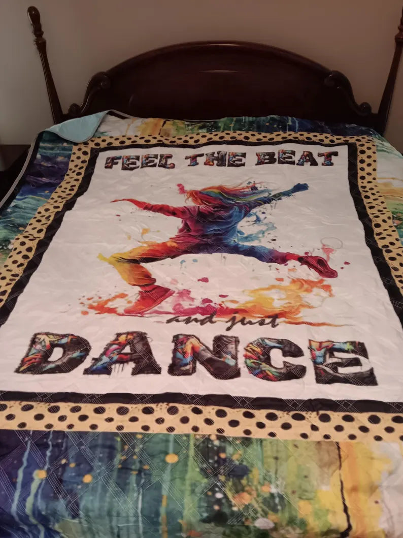Dance Party Quilt-Full Size 3 Piece Set